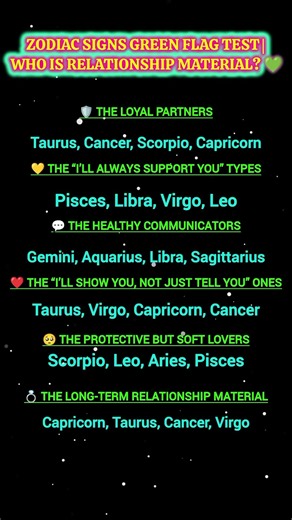 🚨 GREEN FLAG ALERT! Which zodiac sign is actually relationship material? 💍♈♉ #zodiac#shorts#trending