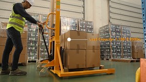 Watch Manual Stacker Hand Pallet Forklift on Amazon Live