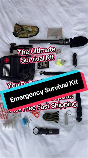 The ultimate survival and first aid kit!! FREE SHIPPING! Everything you could need for most emergencies! #prepping #prepper #survivalguide #emergencypreparedness #emergencykit