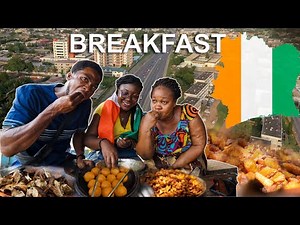 TASTING African Breakfast In ABIDJAN - Ivory Coast || COTE D'IVOIRE 🇨🇮