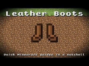 Minecraft - Leather Boots! Recipe, Item ID, Information! *Up to date!*