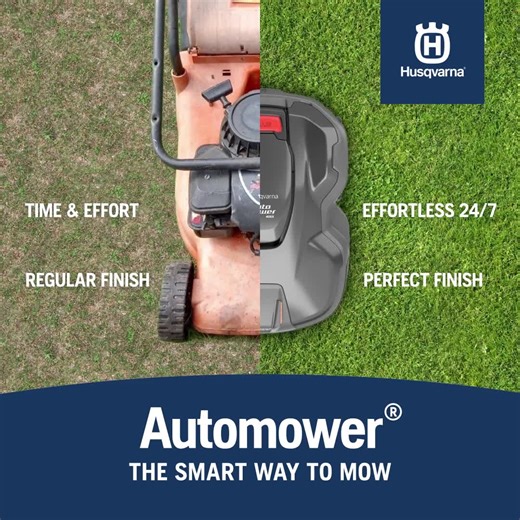 Introducing Husqvarna Automower®, a robotic mower that will make your lawn the envy of the neighbourhood, providing a healthier, greener lawn 24/7. | Husqvarna