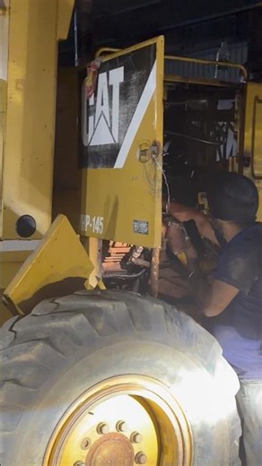 Cat c7 engine HEUI pump removed cat grader 120K2 #cat #heui #injector #caterpillar #catengineer