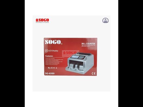 " Sogo bill counter machine," "SG-6500," "money counting," Currency Detector with 5 censors.