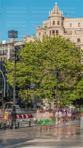 Timelapse of the Bullring of Valencia Plaza de Bous and Bullfighting Museum. Valencia, Spain.