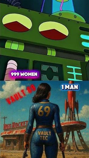 Futurama’s Take on Fallout’s Vaults, Vault 69 #futurama #fallout4 #shorts