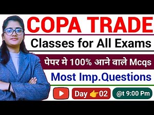 Day#2👉Copa Trade Mcqs 2024 | ITI Copa Exam Preparation 2024 | Cits Copa Trade Preparation | ITI Cits