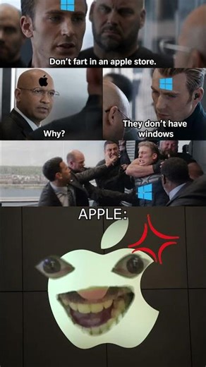 Windows jokes in a Apple store 🪟🍏