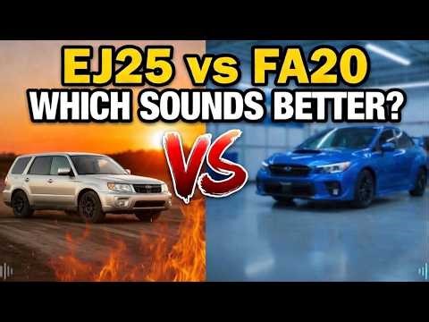 Pure Subaru Exhaust Sounds - EJ vs FA Engines