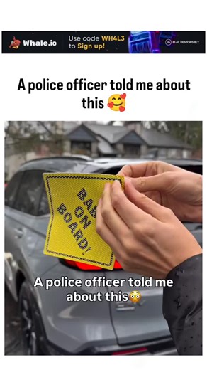 curvico_explained on Instagram: "The video shows the user applying a "Baby on Board" sticker to their Honda CR-V's rear window, following a police officer's tip to signal the presence of an infant for emergency responders in accidents. These stickers primarily aid first responders like paramedics and firefighters by highlighting hidden children during crashes, as confirmed by ex-paramedics and Wikipedia's documentation of their safety purpose. With 5.7 million views and 644 replies, the post edu