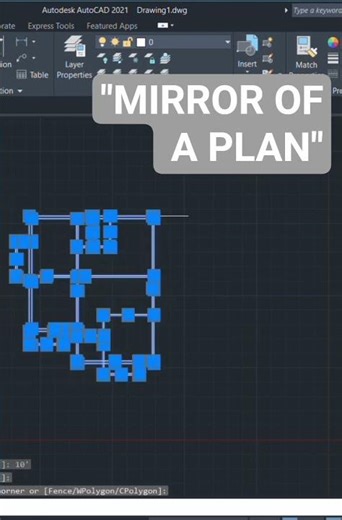 HOW TO TAKE MIRROR OF ANY PLAN IN AUTOCAD | BEGINNER TO PRO | AUTOCAD ENGLISH TUTORIALS | SERIES |