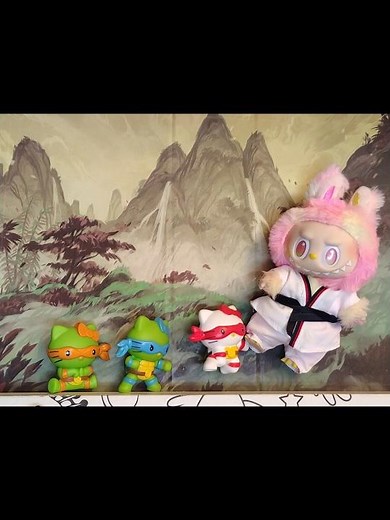 Hello Kitty Ninja Turtles Spar Labubu McDonald's Stop Motion