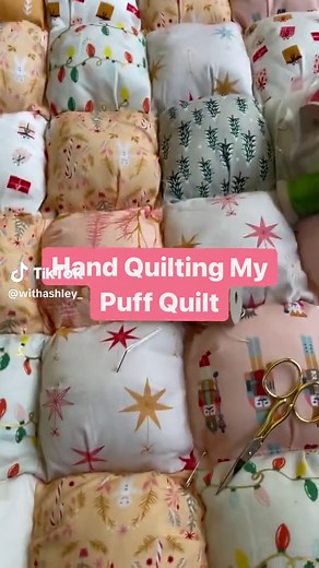 DIY Puff Quilt Pattern with Step-By-Step Directions