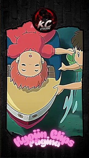 Quando Ponyo revela seus poderes mágicos para Sosuke! 🐟💫 #shorts #anime #magic