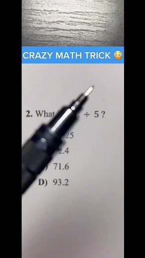 Another video posted. Crazy math trick.