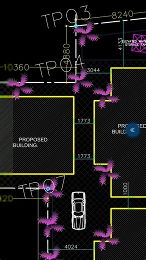 A SITE PLAN WITH AUTO-CAD #autocadblocks #draftingsoftware #architecture #howtodraw