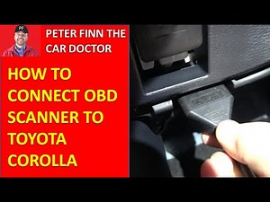 How to connect OBD defect code scanner to Toyota Corolla. Years 2011 to 2024