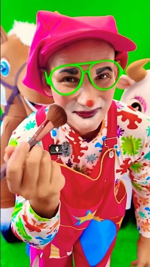 Clown animation Face painting #sing-along #dance