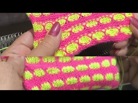 New texture, playing with the needle, knitting highlights