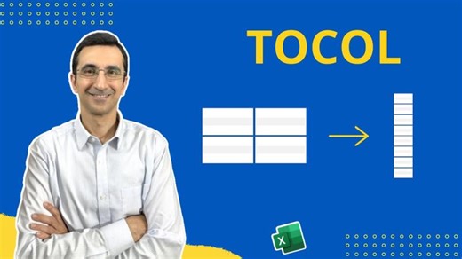 Convert Any Table Into a Single Column Using the TOCOL Function! | Qling