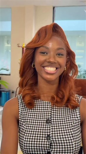 Jennifer Amartei on Instagram: "Hair vlog!!! @glow_by_wornagain New hair colour!!! Olivia dean.. is that you?? #hairstyle #hairvlog #gingerhair #hairinstall #fyp"