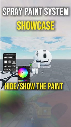 SPRAY PAINT SYSTEM🥀 (SHOWCASE) #robloxstudio #roblox