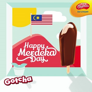 Happy Merdeka Day to All. Best wishes of Peace, Progress and Prosperity for all Malaysians. MERDEKA ! MERDEKA ! MERDEKA ! 🇲🇾 HAPPY NATIONAL DAY! 🎉 #GotchaChocoVolcano #HappyNationalDay #MerdekaDay #MagnoliaIceCream #icecream #icecreamlovers #icecreamtime #icecreamcone #icecreamlove #icecreamaddict #foodiemalaysia #malaysianfoodie #klfoodie #kakimakan #dessertmalaysia | Magnolia Ice Cream