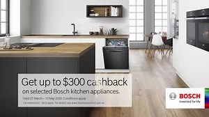 Don’t forget that if you’re planning your dream kitchen you still have until 10th May to get up to $300 cashback on selected Bosch kitchen appliances. Explore the range today: https://bit.ly/2vLxRqj Conditions apply: http://bit.ly/2PG5K1d Valid 27 March to 10 May 2020. | Bosch Home