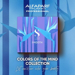 12K views · 26 reactions | Blue is serenity conveyed by the neat lines of flowers in a field. The Limited Edition kit of Semi di Lino Smooth will give your hair the same perfection and calm, leaving you with the tranquillity of a perfect smooth look. | Alfaparf Milano Professional | Facebook