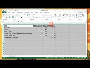 How to format in Excel -- Part 1