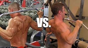 Behind The Neck Lat Pulldown Vs. In Front
