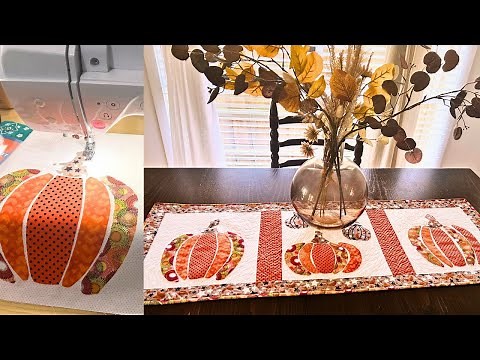 Spooky Fun: DIY Halloween Table Runner and Fall TABLE DECOR, FREE PATTERN BELOW