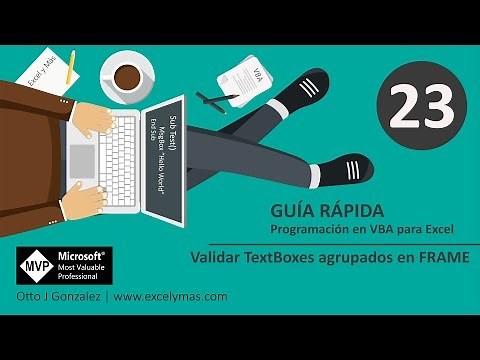 23. Guía Rápida VBA para Excel | Validar TextBoxes agrupados en un Frame