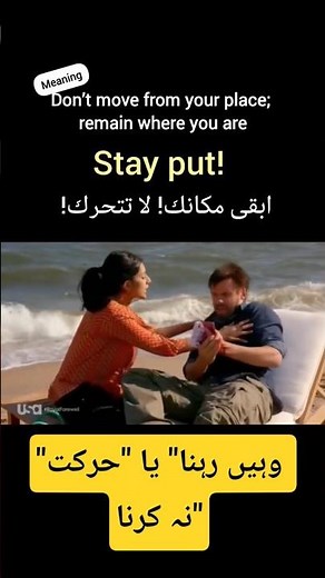 Stay put | Idioms and Phrases