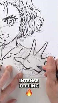 Inking Eleven's hand to make it POP in my drawing! Stranger Things fan art