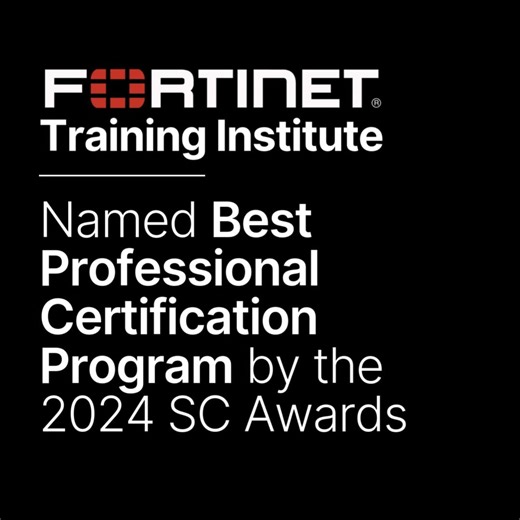 1.2K views · 19 reactions |  We’re thrilled to announce that our #Fortinet Training Institute Network Security Expert (#NSE) Certification Program has been named Best Professional Certification by the prestigious 2024 SC Media Awards! This win underscores our unwavering commitment to driving #cybersecurity training expertise forward.   https://ftnt.net/6187on2BF | Fortinet | Facebook