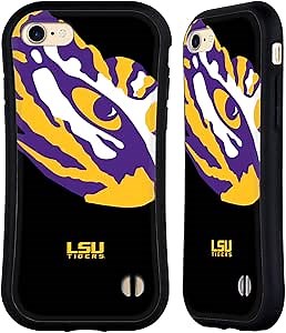Head Case Designs Officially Licensed Louisiana State University LSU Oversized Icon Hybrid Case Compatible with Apple iPhone 7/8 / SE 2020 & 2022