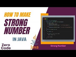 How to Check Strong Number in Java | Step-by-Step Java Tutorial | Strong Number in Java | Zero Code