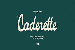 ED Caderette, a Script Font by Emyself Design