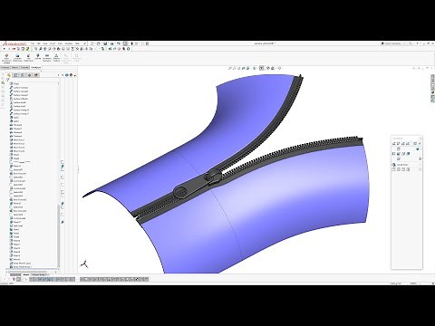Solidworks: Creating a Zipper