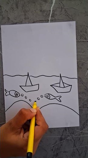 Easy Summer Special Drawing | Summer Scenery Drawing Easy #summer #drawing #art #easy #school