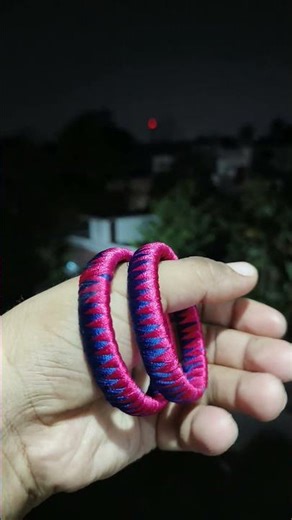 Beautiful 2-Color Threading Bangles Design 💛❤️ | Latest Trend