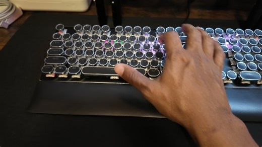 Watch Review of the RK Royal Kludge S108 Typewriter Keyboard on Amazon Live