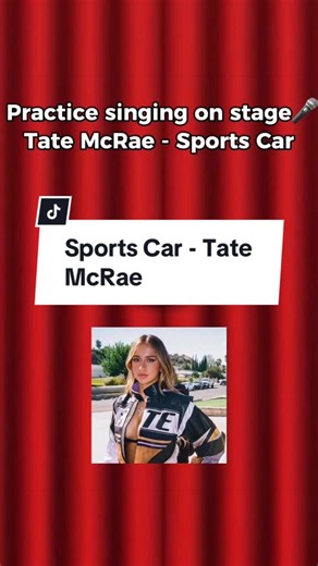 Karaoke | Sports Car - Tate McRae #karaoke #singingchallenge #sportscar #tatemcrae #unitedstates