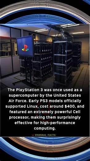 playstation 3 was once used a super computer by the United States airforce