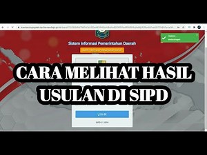 Cara Melihat Hasil usulan SIPD Tahun 2022
