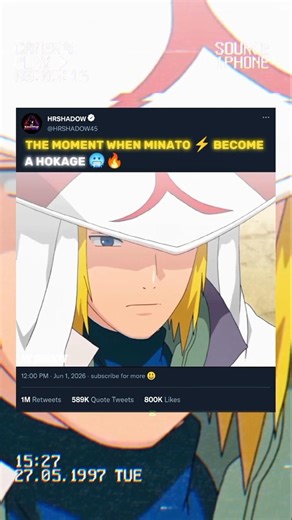 THE MOMENT WHEN MINATO ⚡ BECOME A HOKAGE 🥶🔥