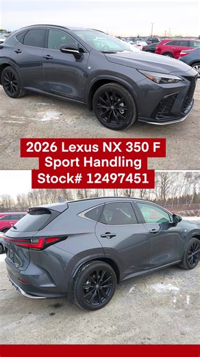 👀 Take a look at this low mileage 2026 Lexus NX 350 F Sport Handling! Auction is on Tuesday, February 10th at 8:30am CST. Located in Halifax, NS. Get your pre-bids in now at iaai.com. #iaa #lexus #lexusnx350fsporthandling #lexusnx350fsport #iaaiauctions