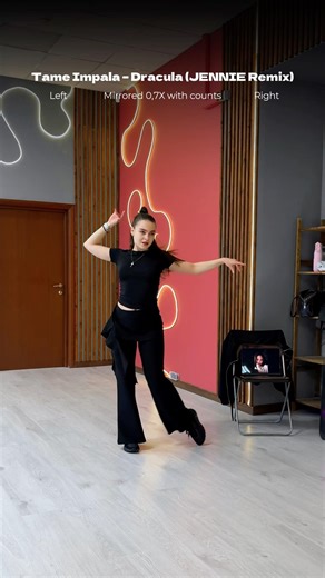 Slow Mirror Dance Tutorial (0.7x with Counts) | Original Choreography ‪@jennierubyjane‬ #BlackMamba