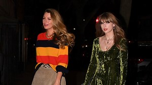 Taylor Swift Steps Out With Blake Lively in 'Reputation' Coded Green Dress and Snake Boots